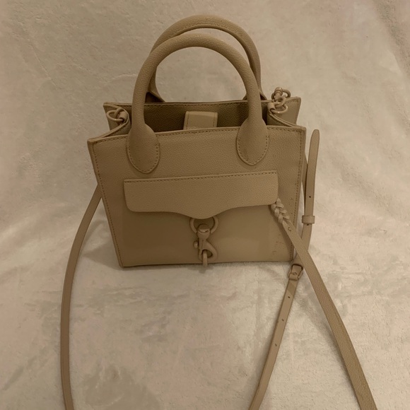 Rebecca Minkoff Beige Leather Handbag with Strap - Picture 1 of 8